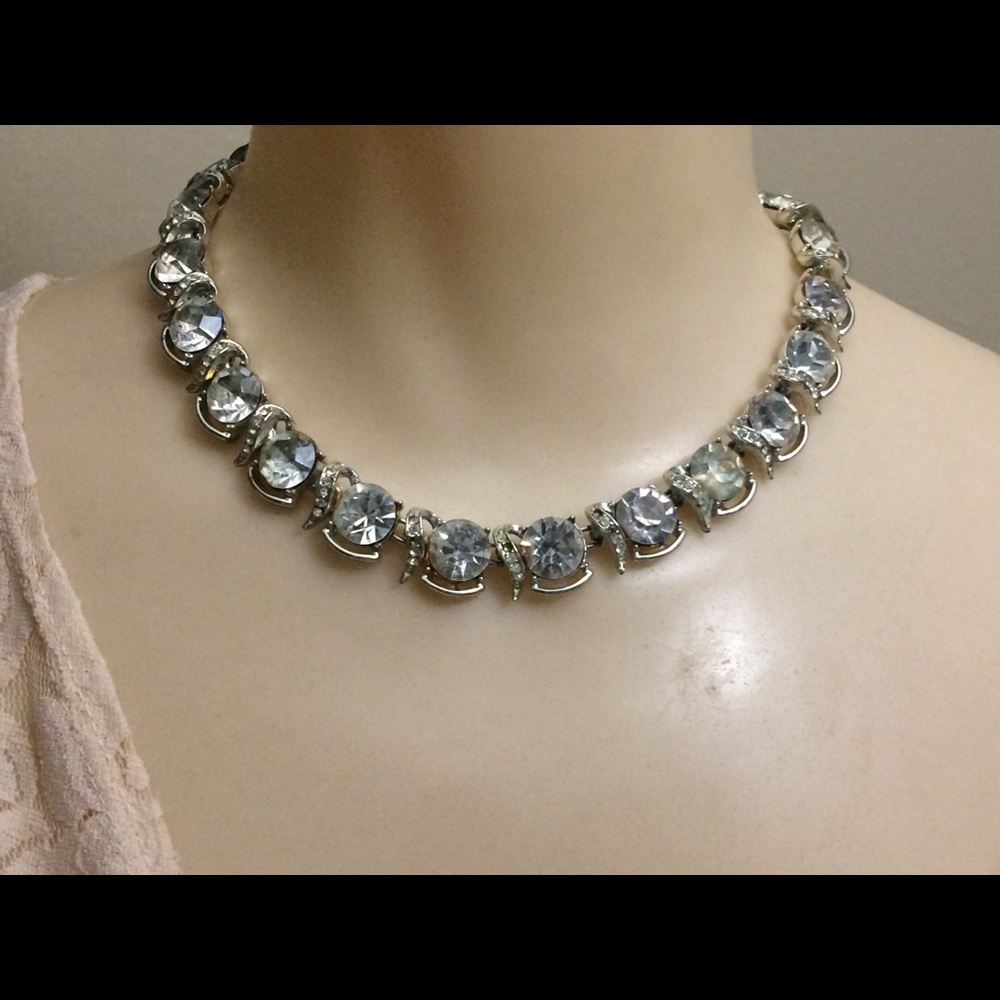 Vintage Francois rhinestone choker